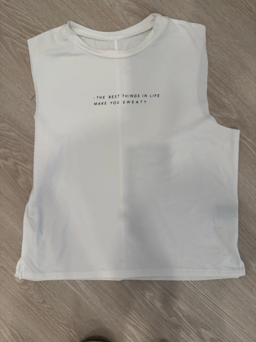 good hYOUman White Graphic Tee with Subtle Black Print